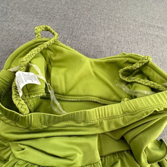 Speechless Cocktail Dress Bright Green Party Wear‎ Spaghetti Braided Straps Smal - Picture 13 of 14